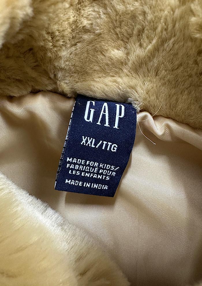 gap fur zip-up (M) 6