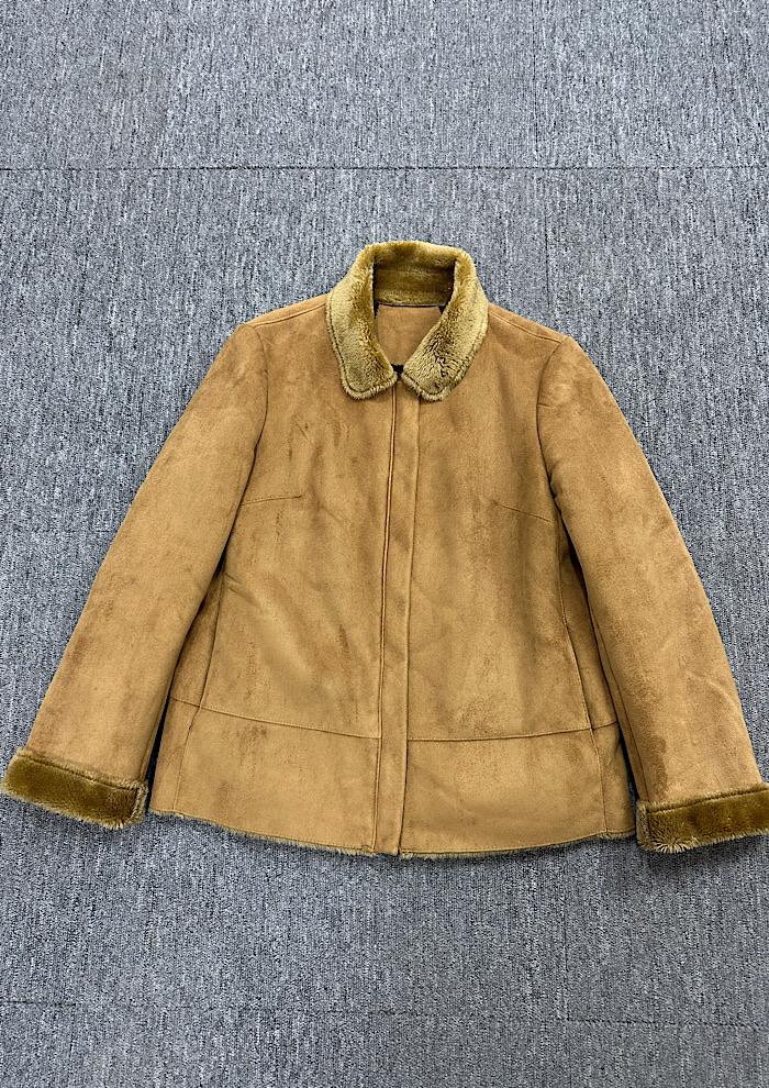 vegan mouton jacket (M) 2