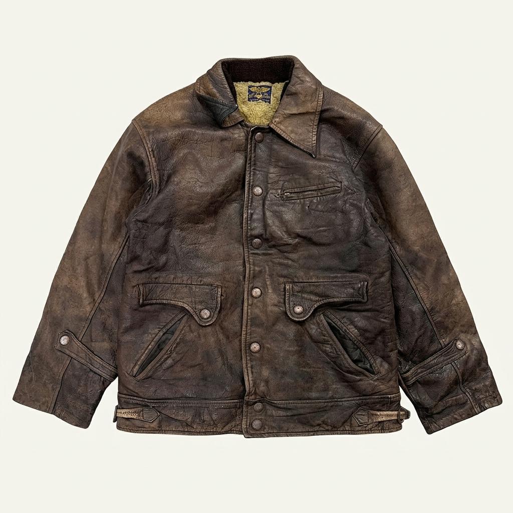 vintage leather jacket 1
