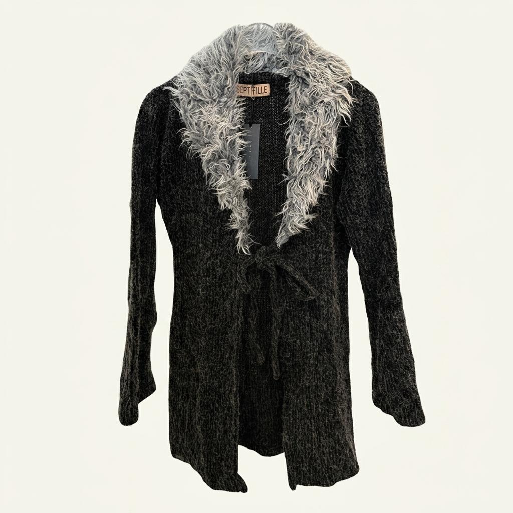 vintage fur cardigan 1