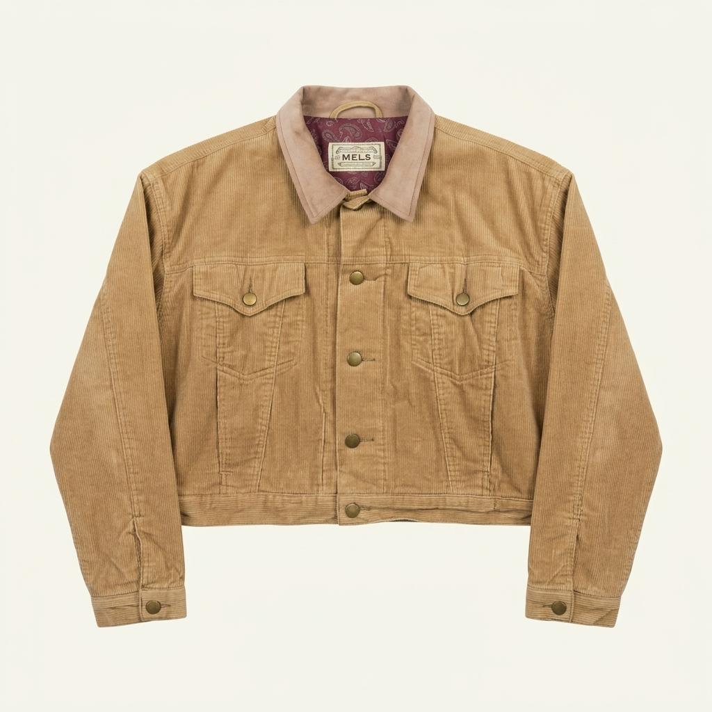 vintage corduroy crop jacket 1