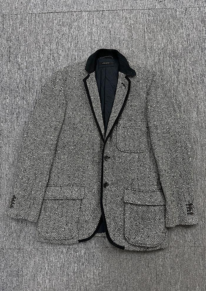 silvain sylvian tweed jacket (M) 3