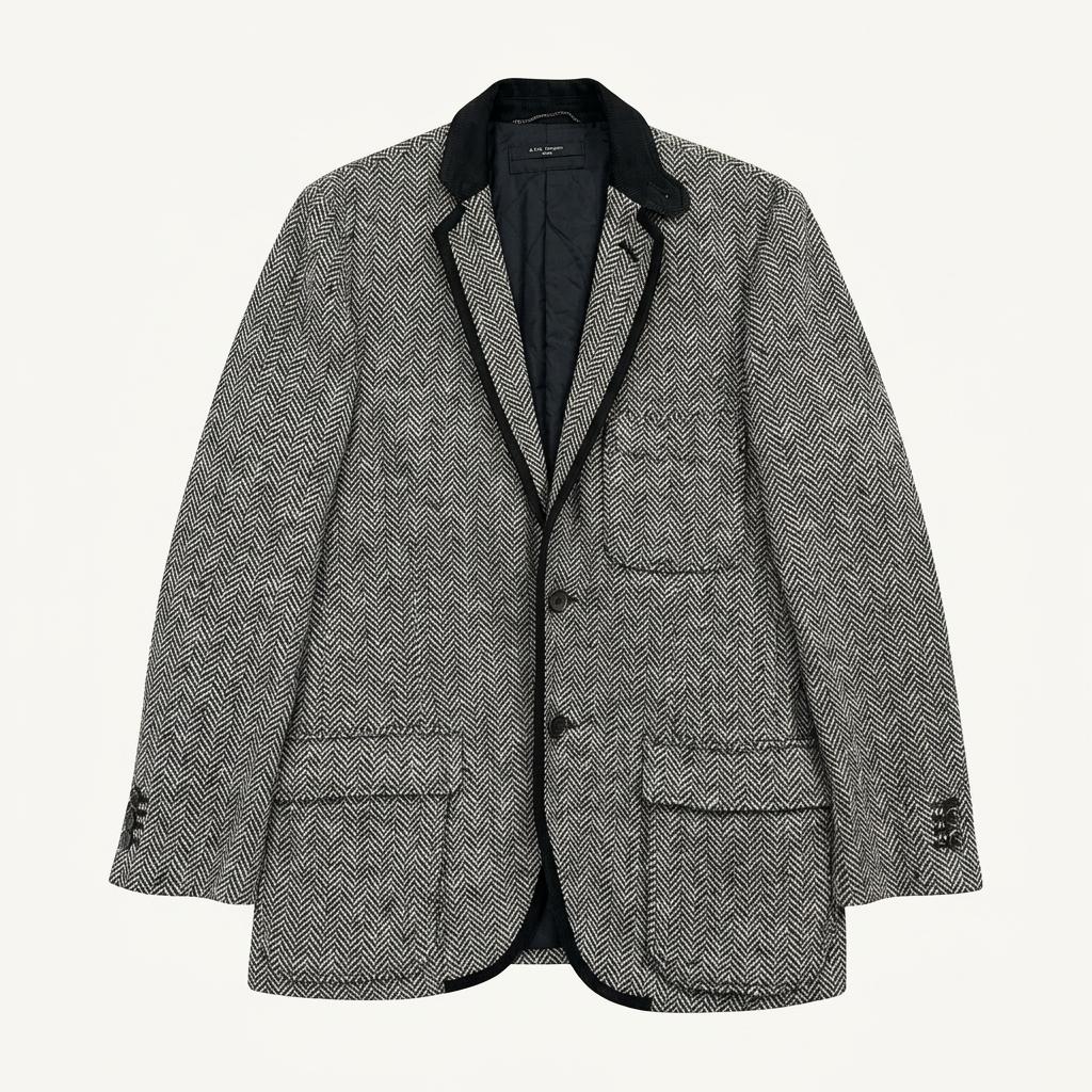 silvain sylvian tweed jacket (M) 1