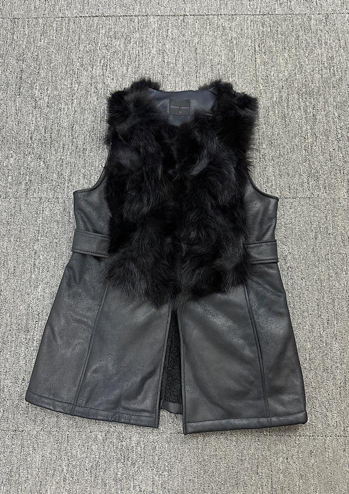 olivia lauren fox fur vest (M) 4