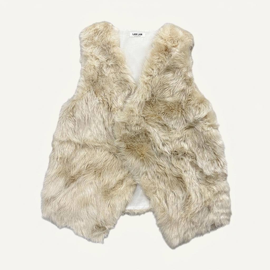 eco fur vest 1