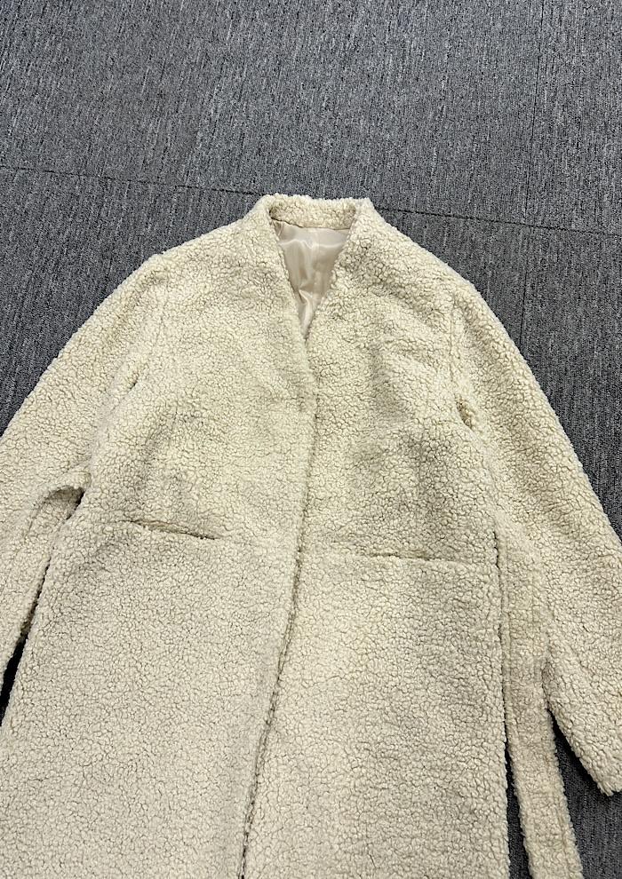 fleece long coat (M~L) 5