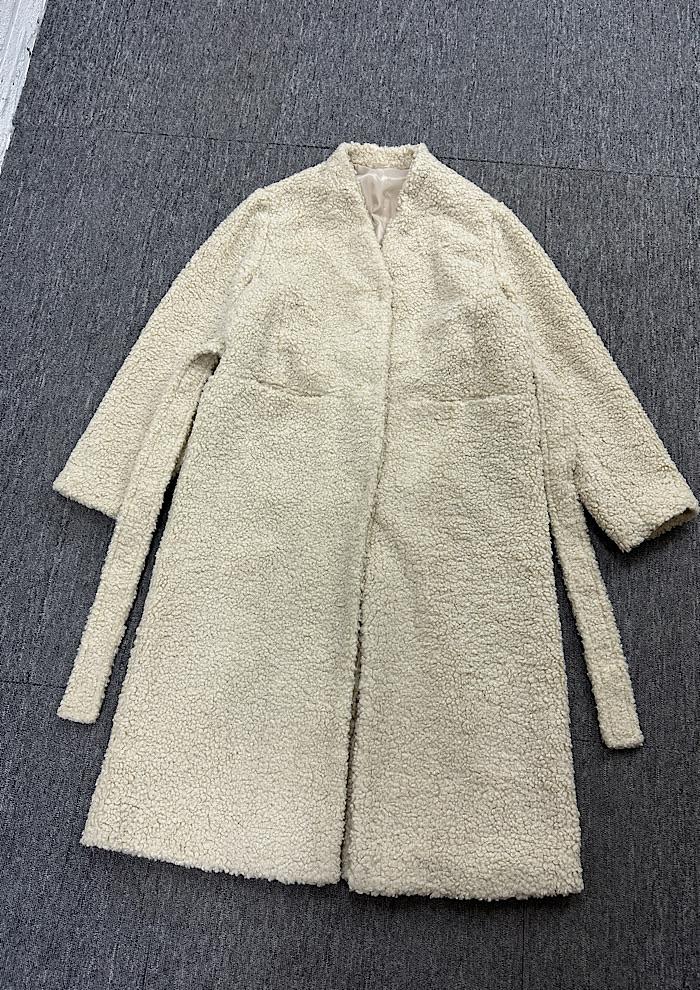 fleece long coat (M~L) 4
