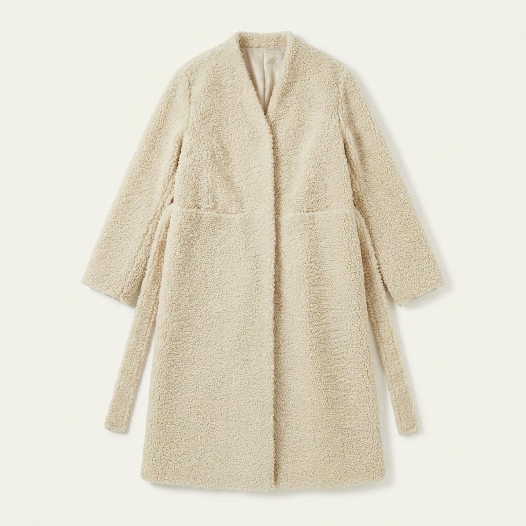 fleece long coat (M~L) 1