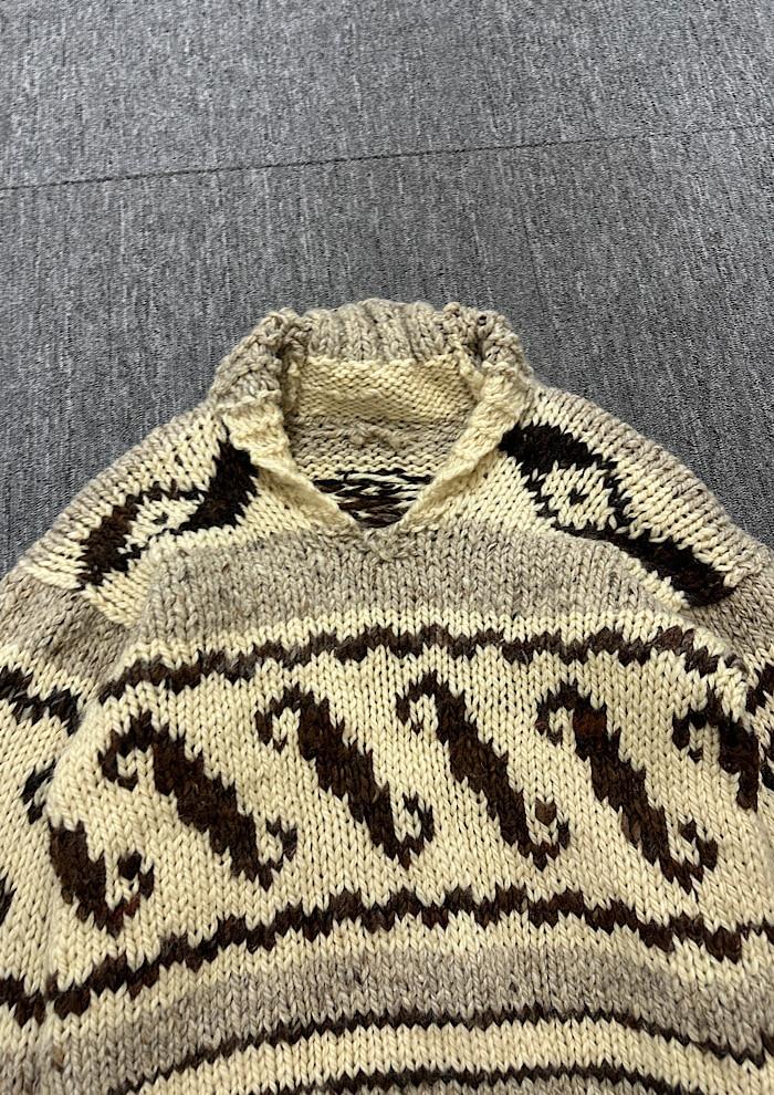 vintage overfit Cowichanknit (L) 5