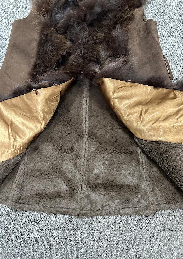 fox fur vest (M) 5