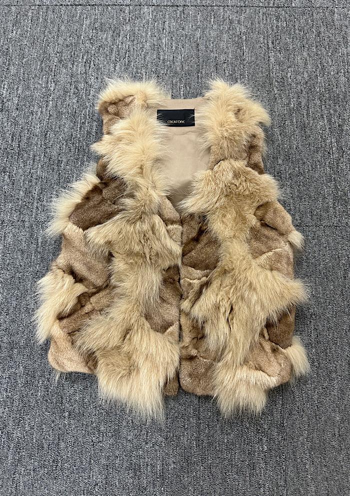 fox fur vest (S) 2