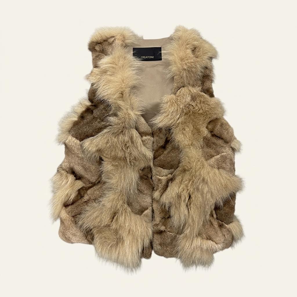 fox fur vest (S) 1
