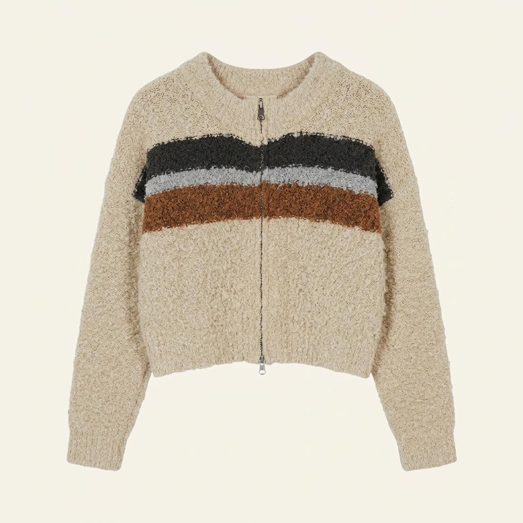 knit zip-up 1