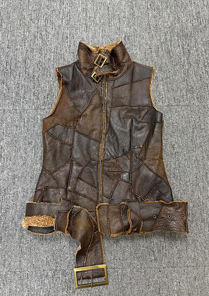 real mouton vest (S) 3