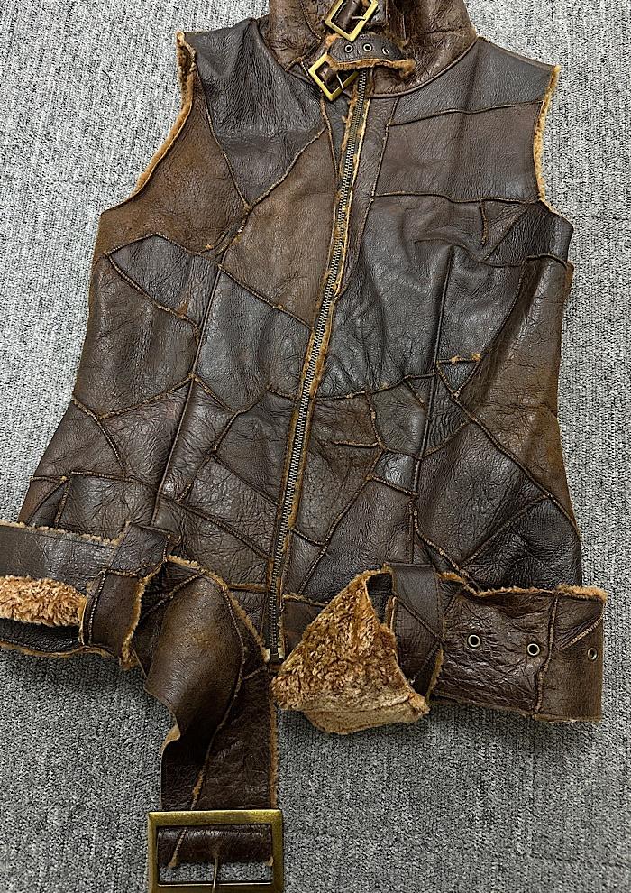 real mouton vest (S) 5
