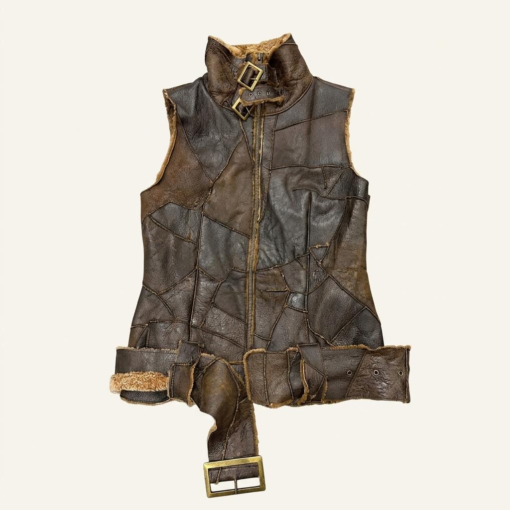 real mouton vest (S) 1