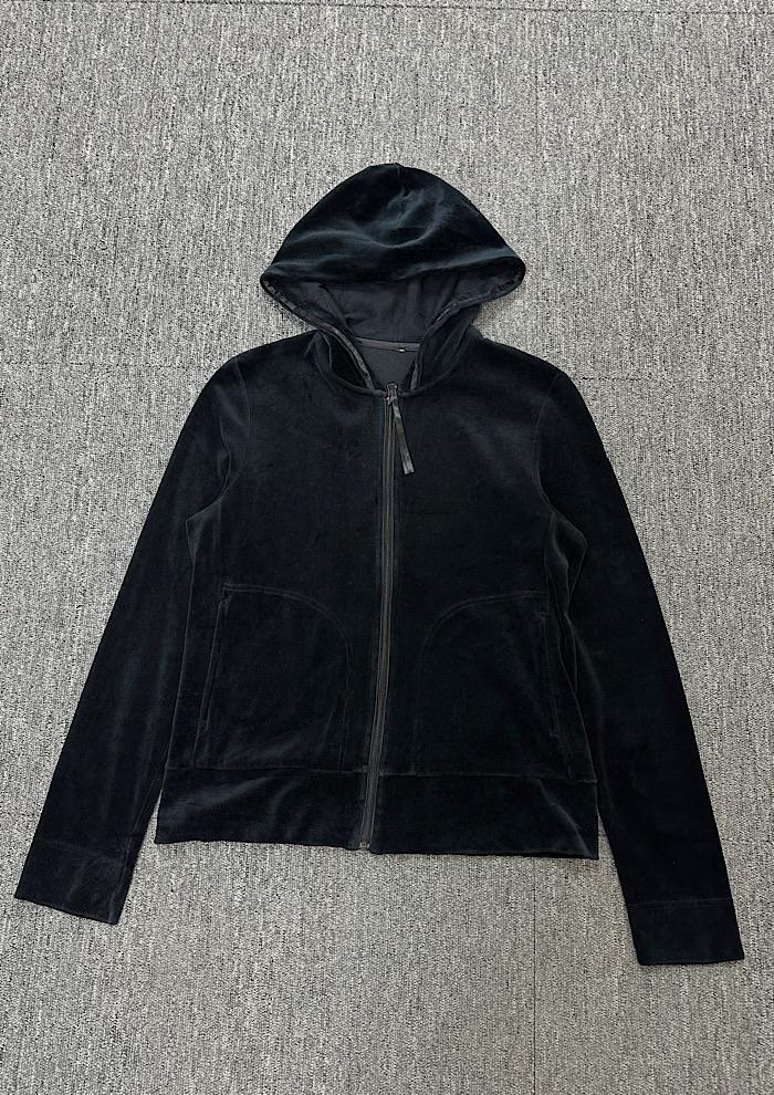 velvet hood zip-up (L) 2