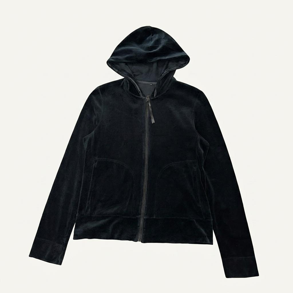 velvet hood zip-up (L) 1