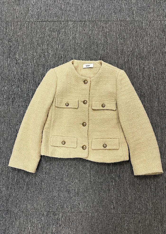 list tweed jacket (S) 3
