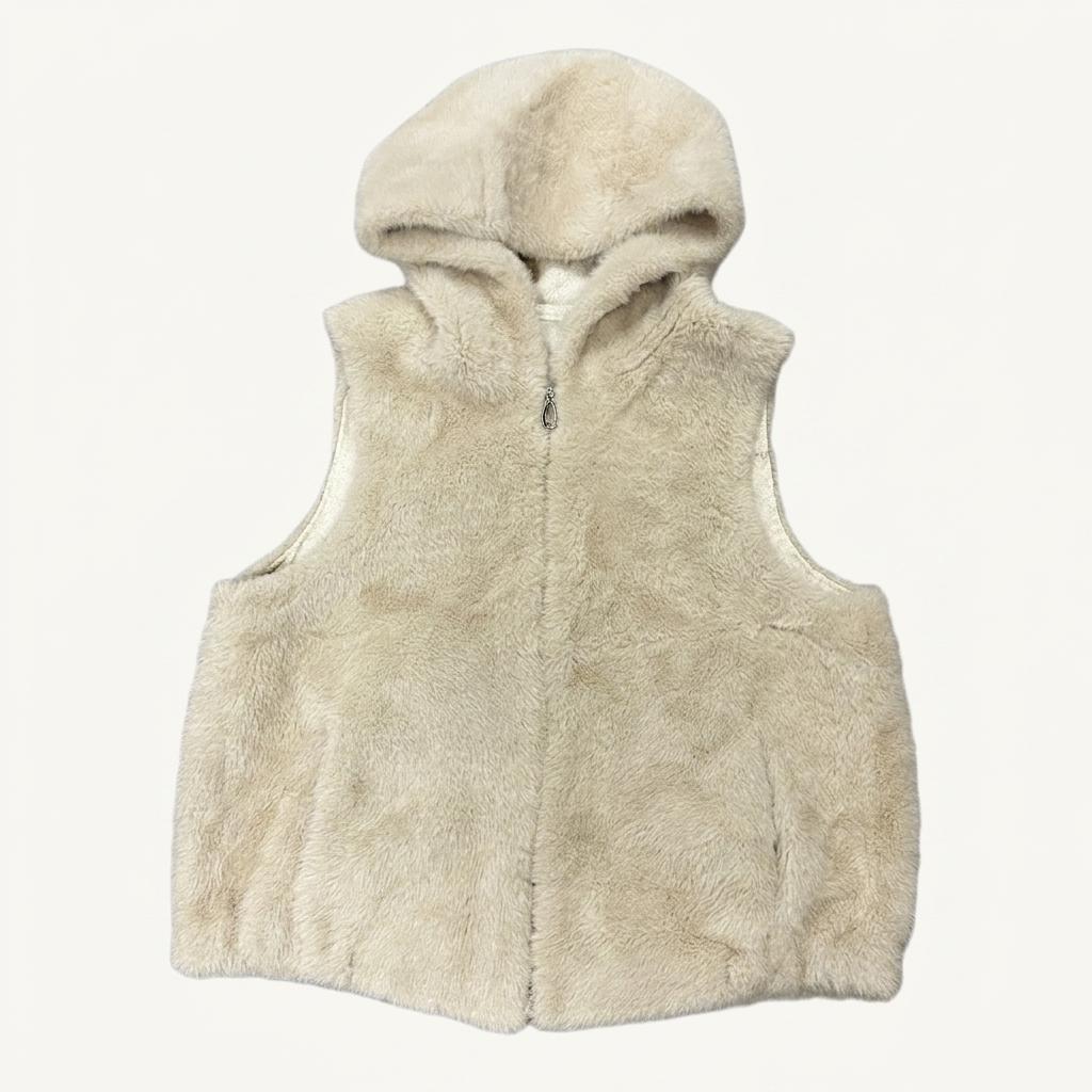 vegan fur vest (L) 1