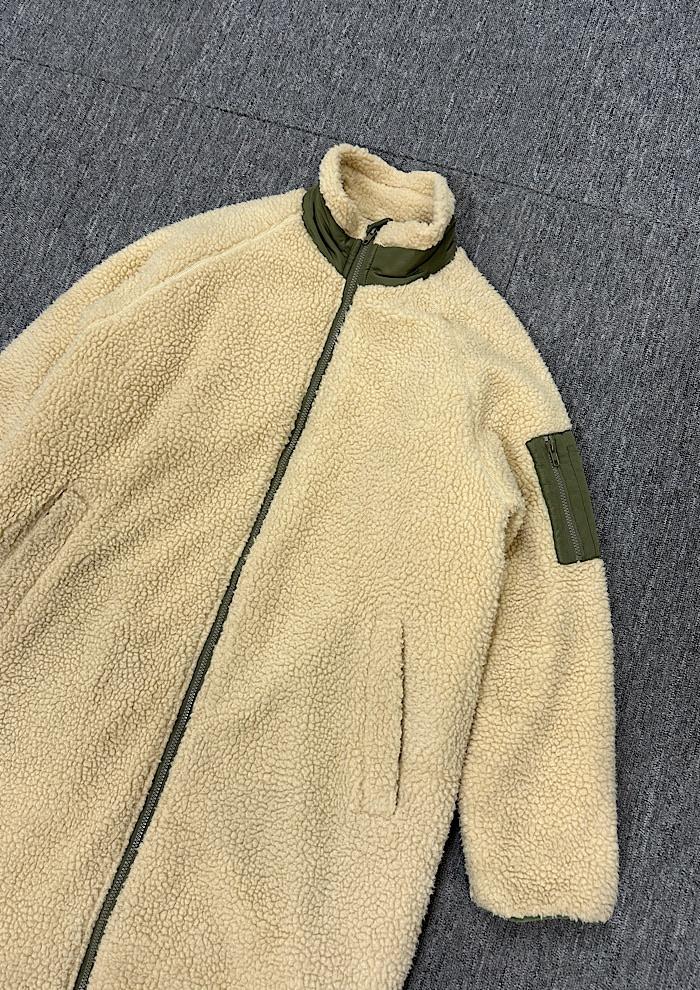 fleece long coat 5