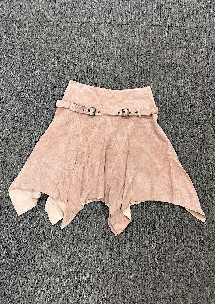 vintage leather skirt (26inch) 2