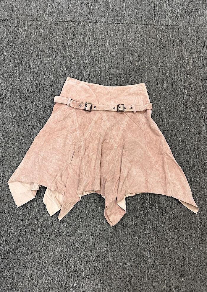 vintage leather skirt (26inch) 3