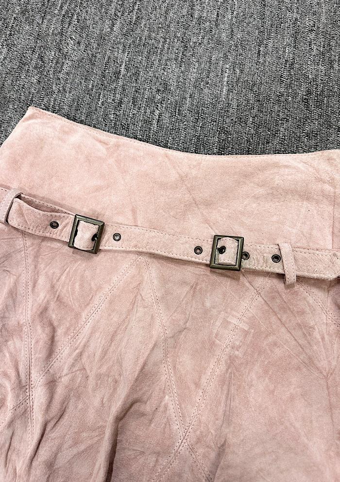 vintage leather skirt (26inch) 5