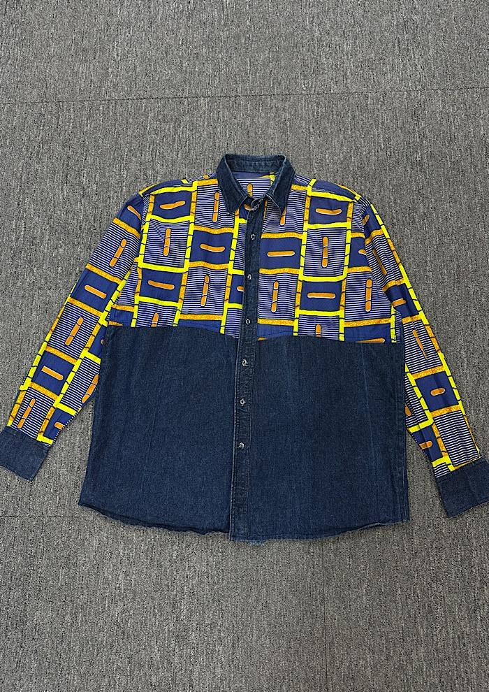 vintage mixed shirt (XXL) 3