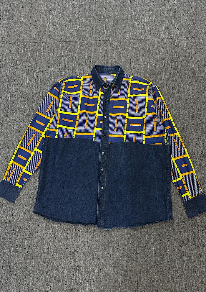 vintage mixed shirt (XXL) 2