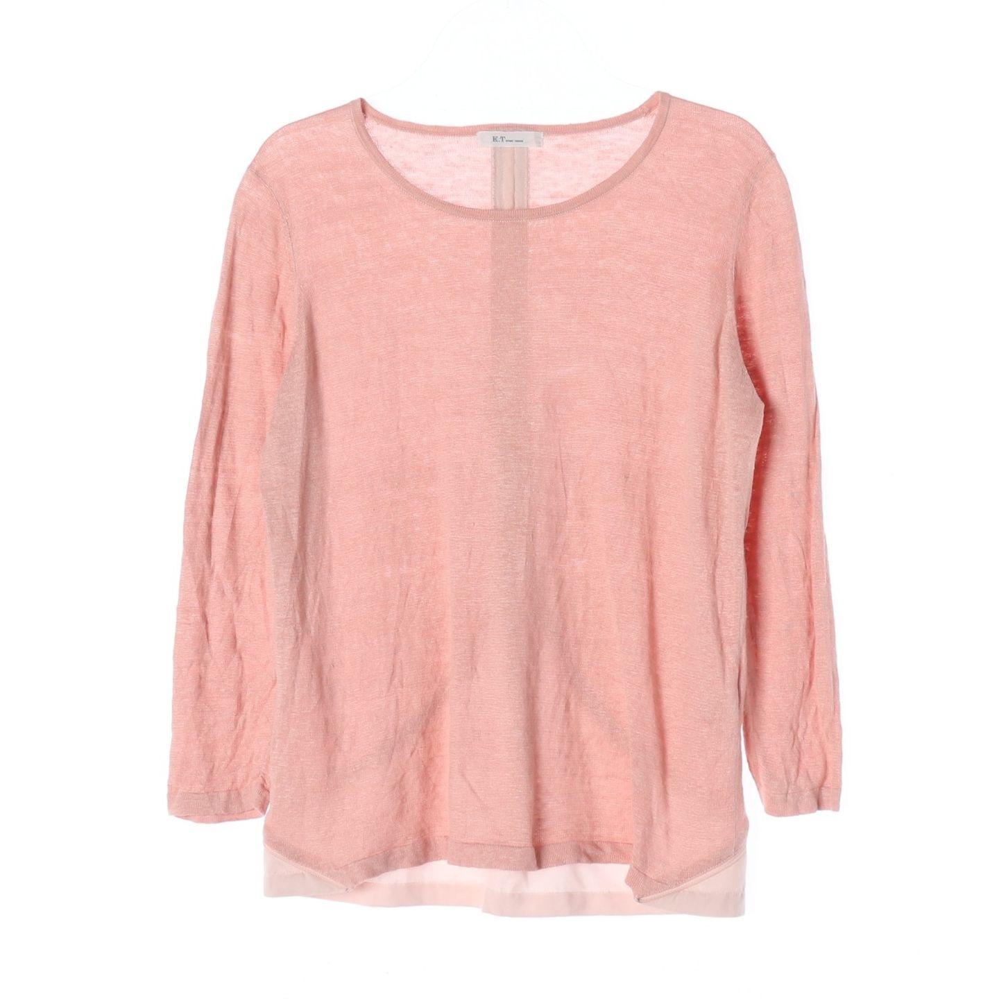 JAPAN (WOMEN - S) [SET] 린넨 폴리 배색 가디건 & 긴팔 니트 탑 7