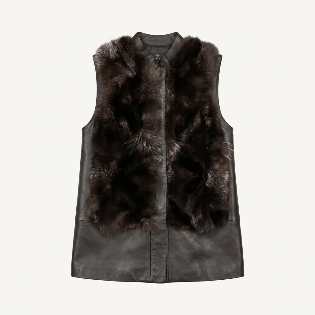 leather vest (M) 1