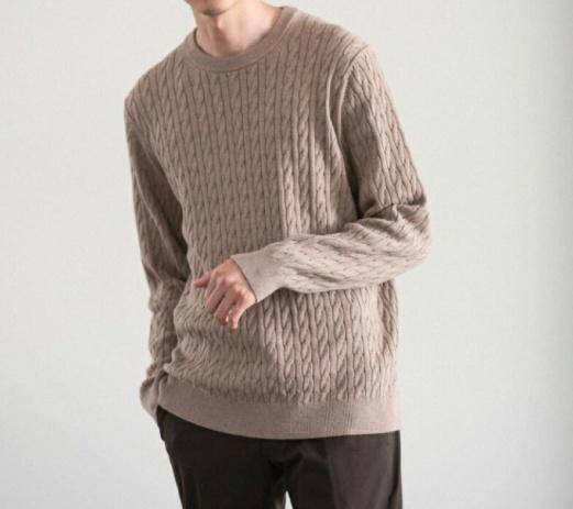 global work knit (XL) dark brown color 2