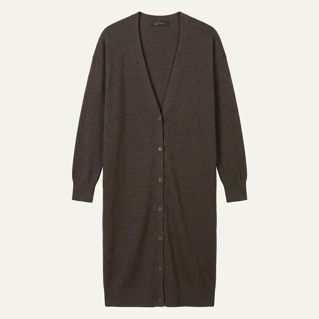 vintage linen long cardigan 1