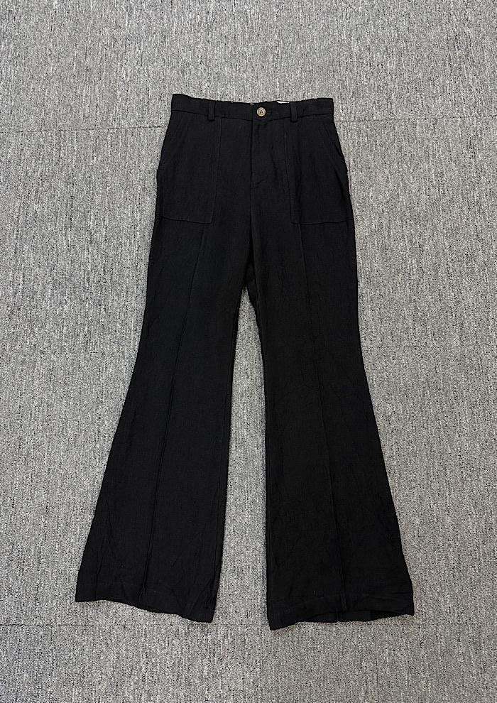see linen 100% bootscut pants (27inch) 2