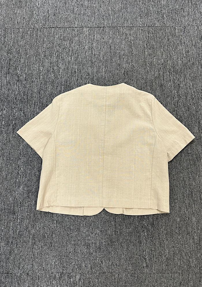 linen half jacket 3
