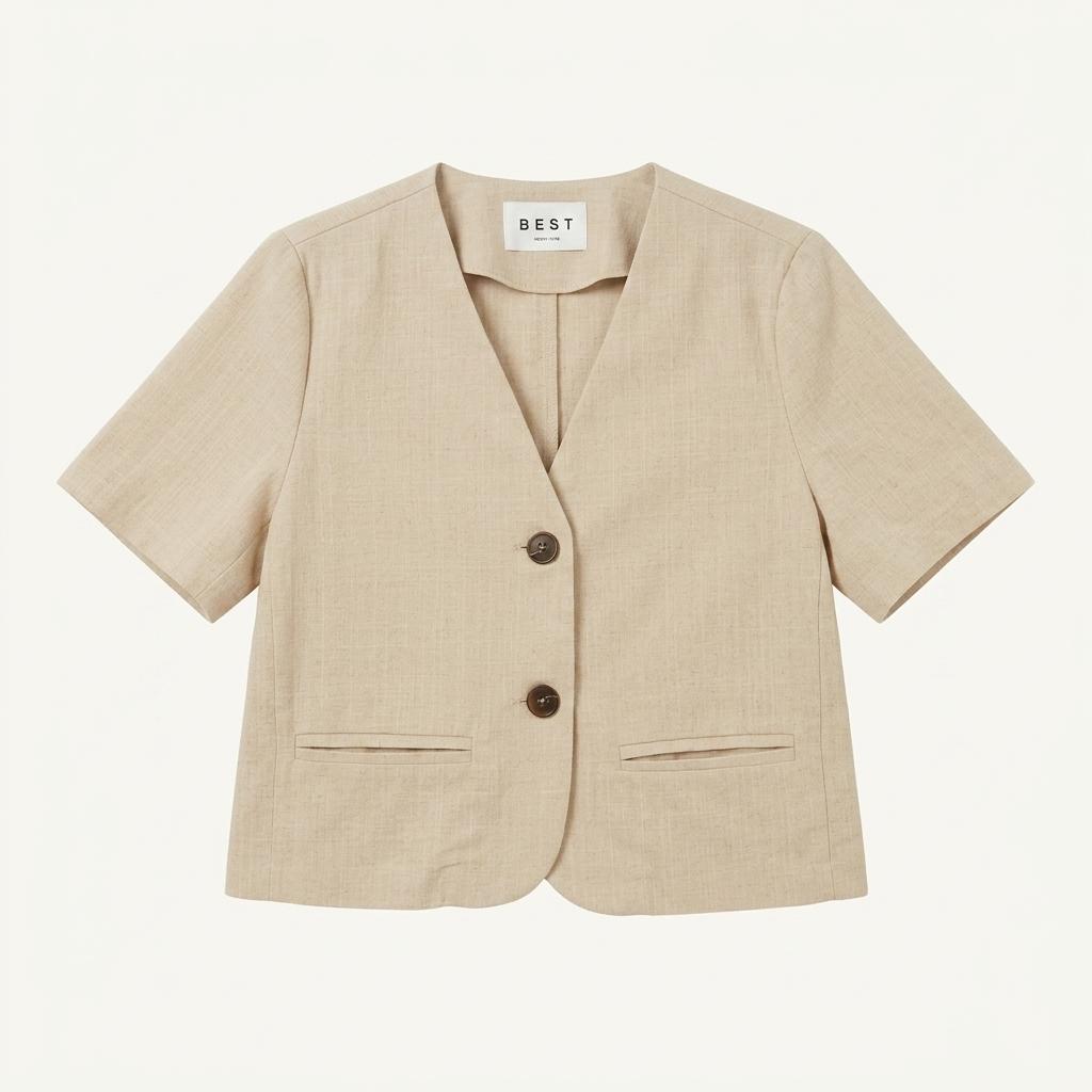 linen half jacket 1