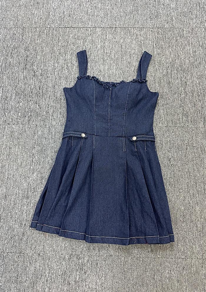 새상품 denim dress 2
