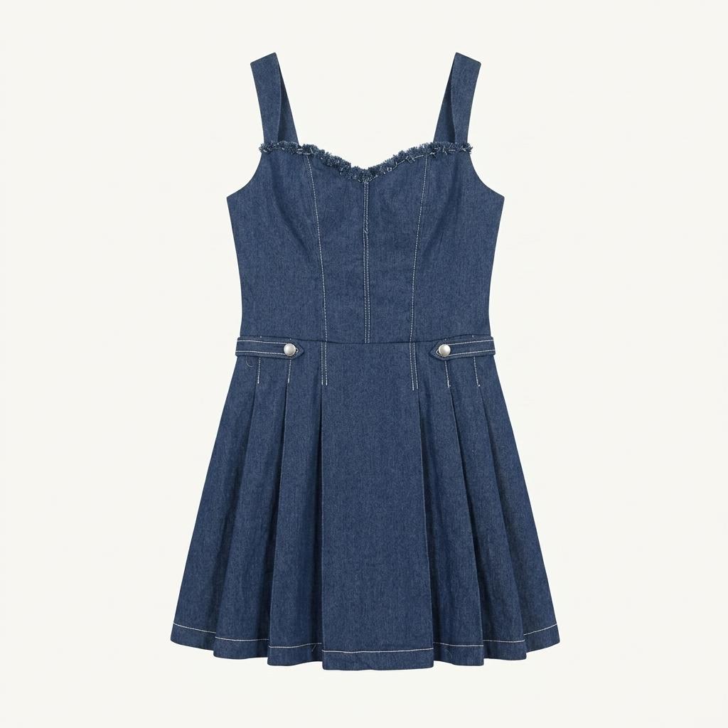 새상품 denim dress 1