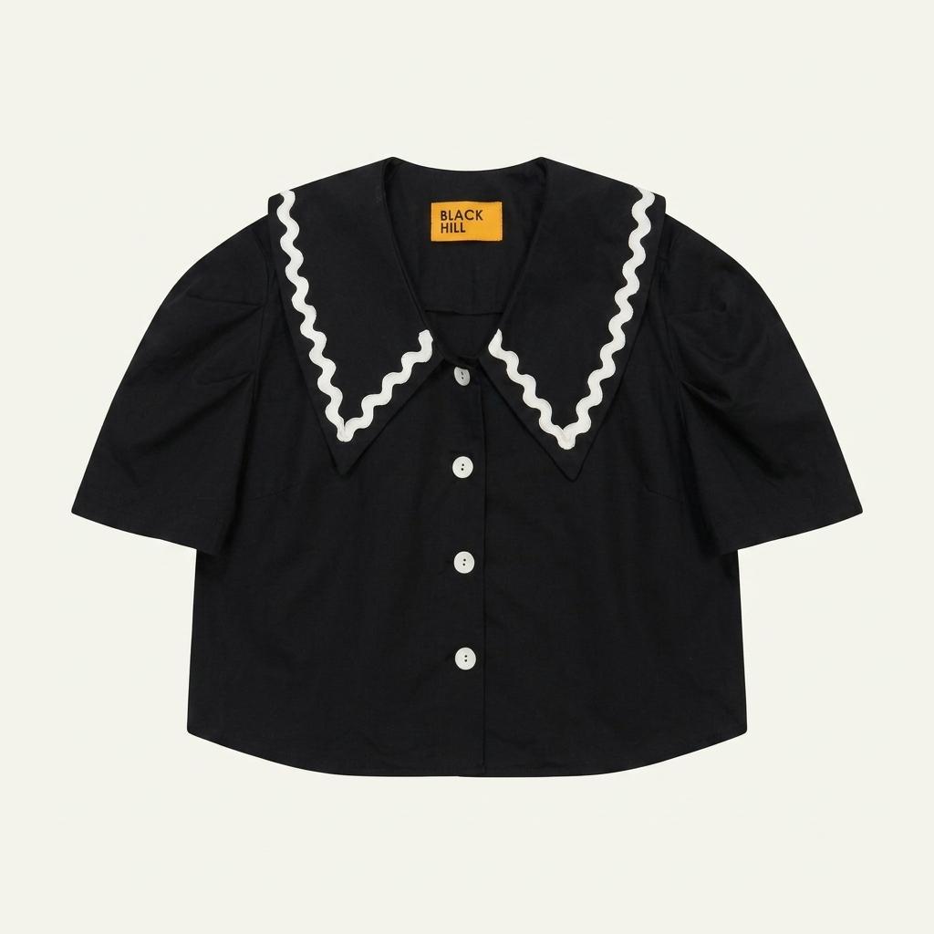 big collar blouse 1
