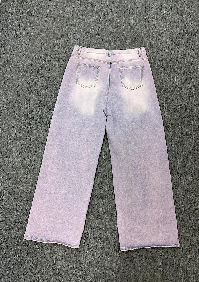 pink wide jeans (35inch) 4