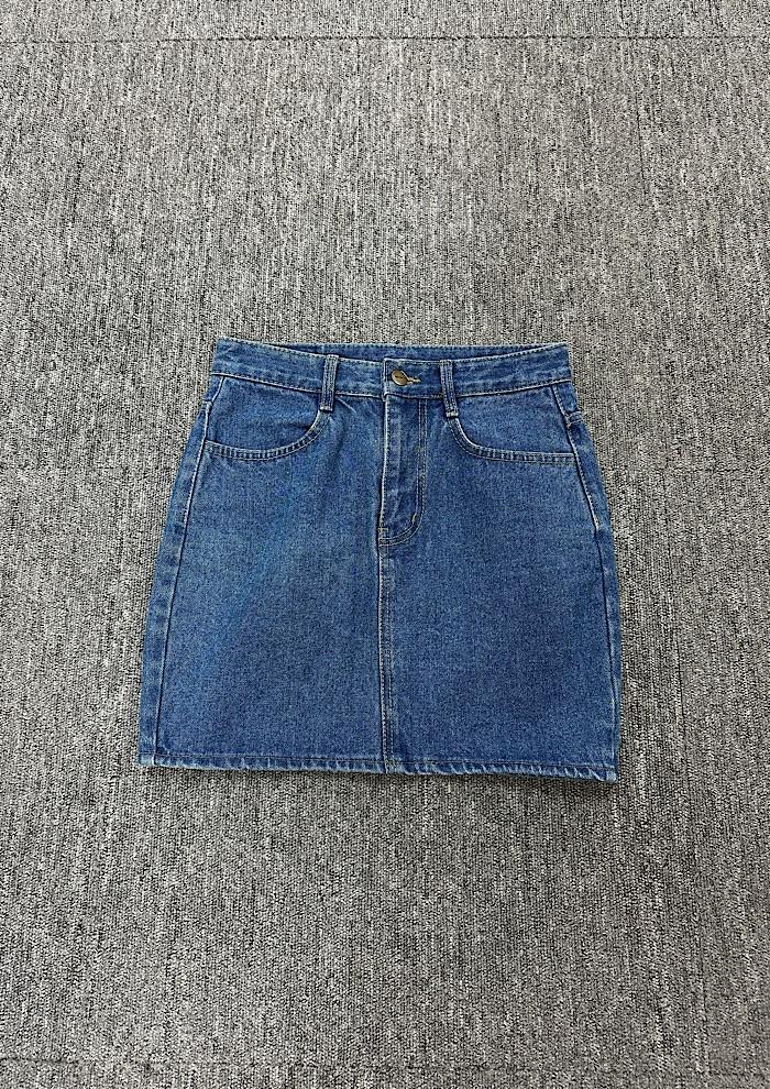 denim mini skirt (27inch) 2