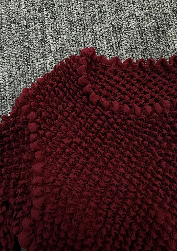 popcorn pleats top (wine color) 4