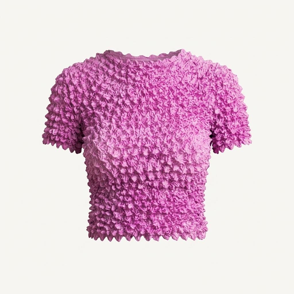 popcorn pleats top (wine color) 1