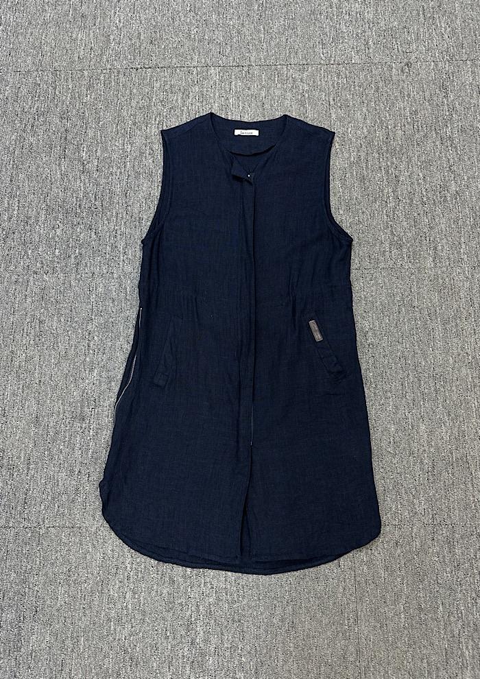 linen long vest 2