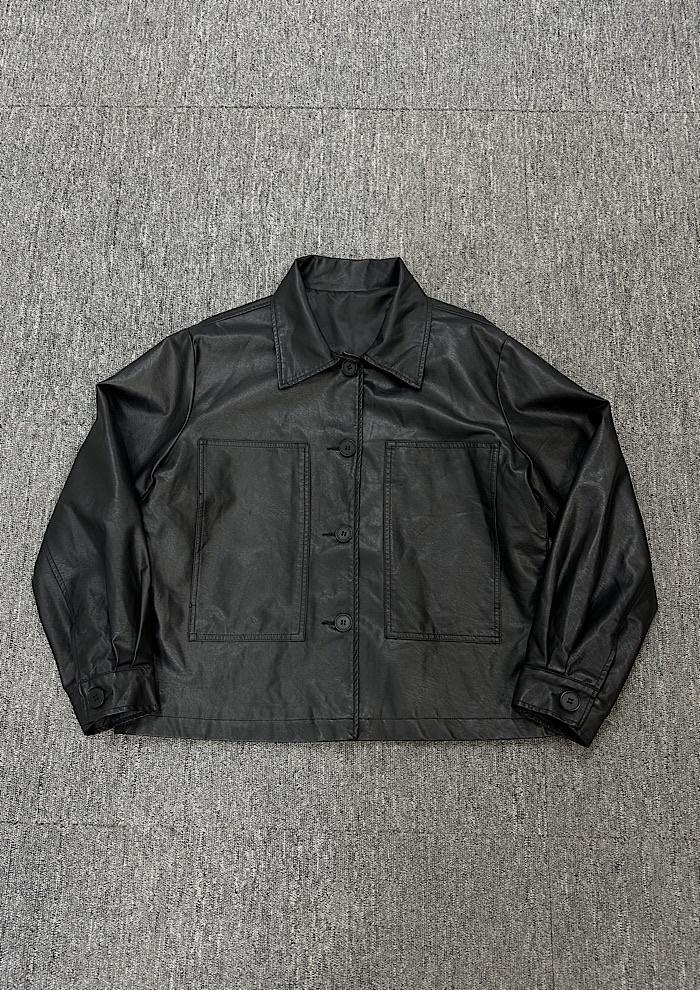 fake leather jacket 2