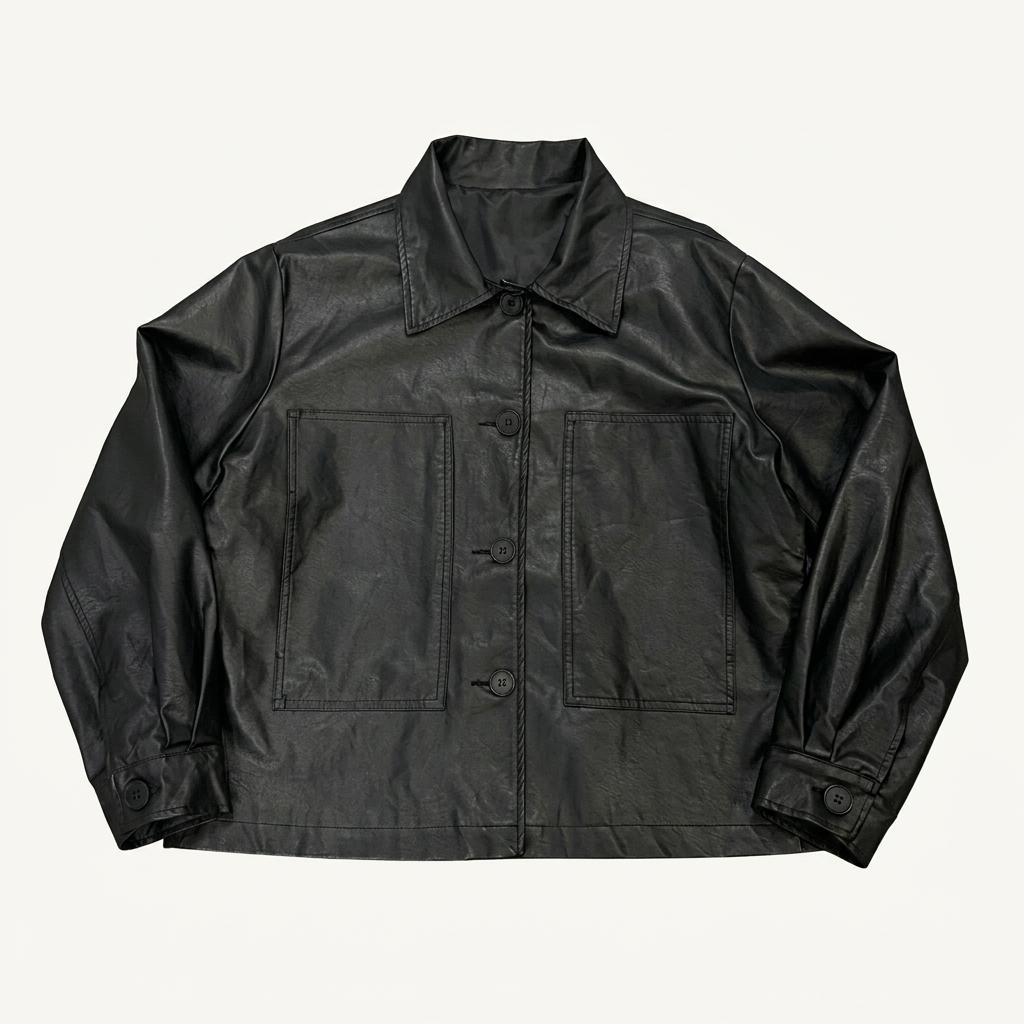 fake leather jacket 1