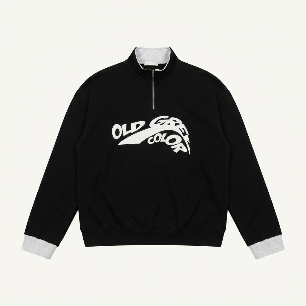 half zip-up sweatshirt 1