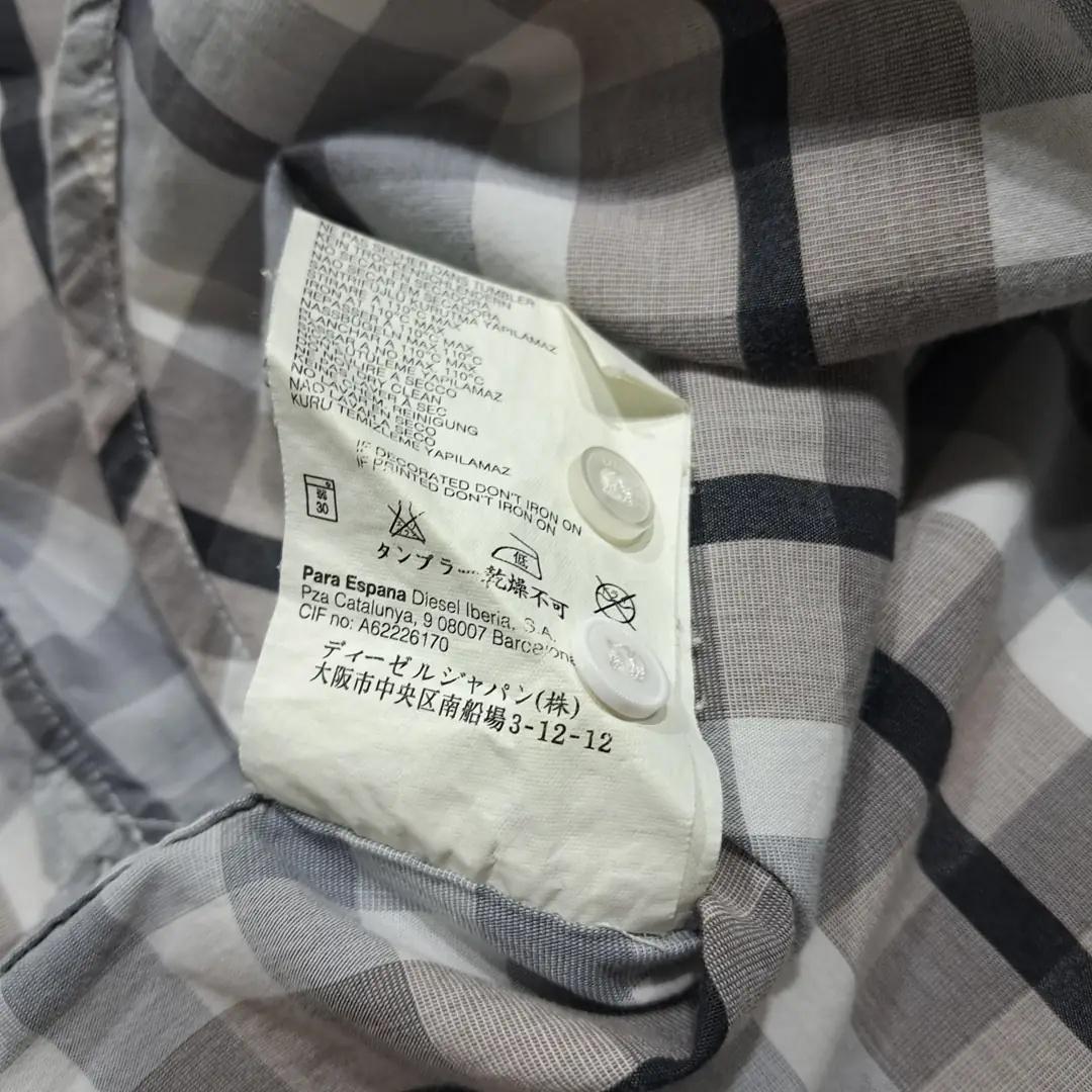 CK082 L 디젤 00s 바이어스컷 체크 셔츠 남방 7