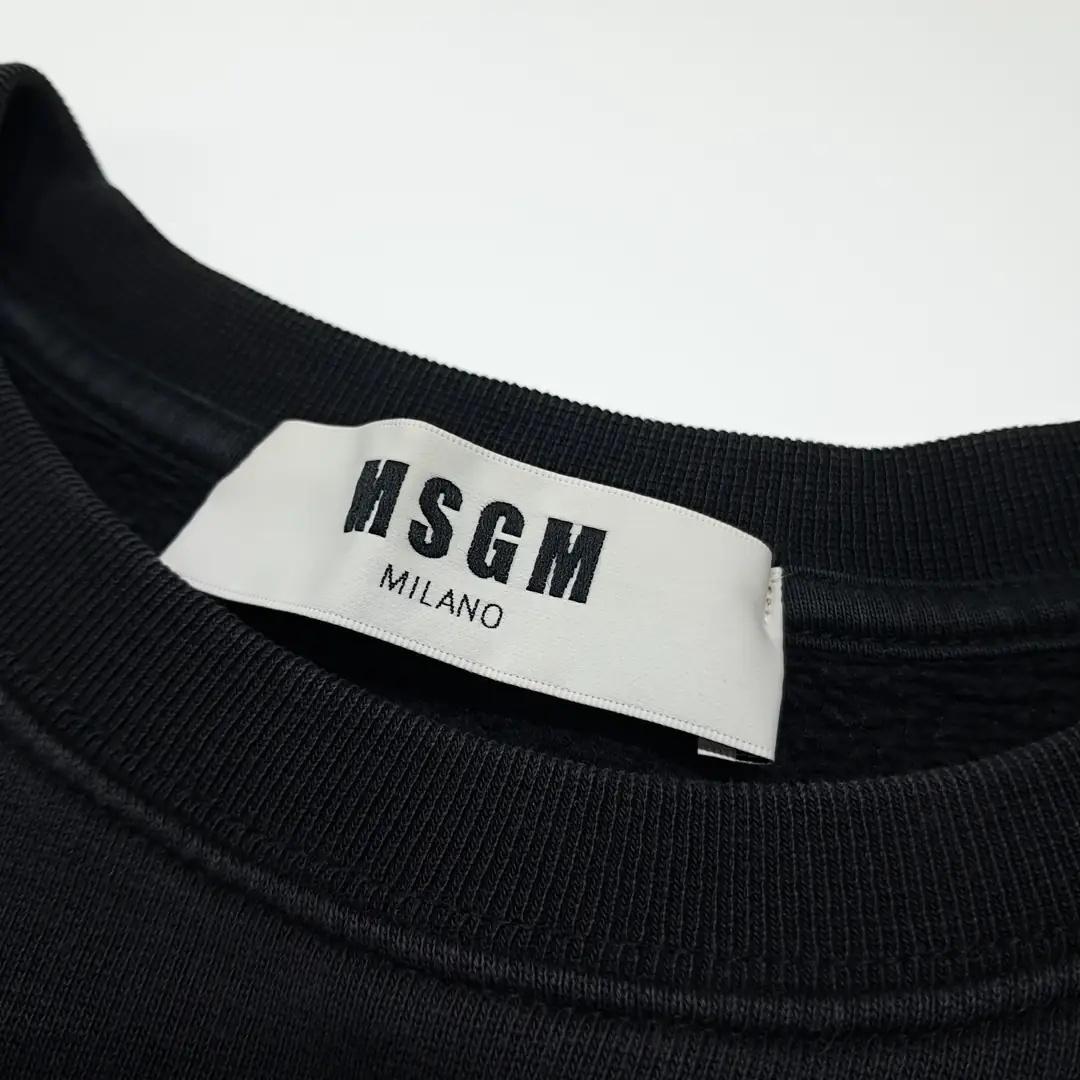 CK056 L MSGM 이태리판 블랙 스웨트셔츠 4